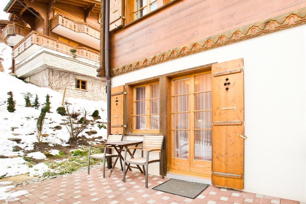 Mom - Alpine Boutique Apartments, Chalet Fagus, Terrace Studio Grindelwald Kamer foto